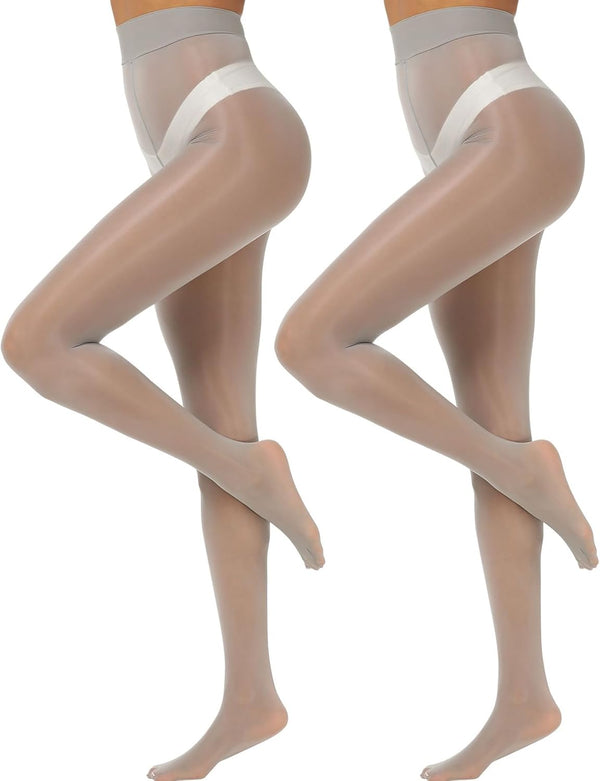 Shimmery Sheer Pantyhose – 2 Pairs