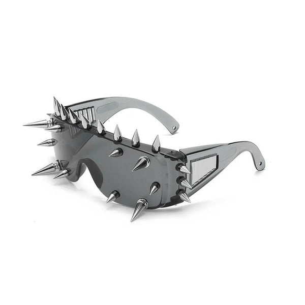 Big Frame Nail Rivet One-Piece Steampunk Sunglasses
