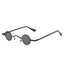Small Round Metal Frame Punk Rock Sunglasses