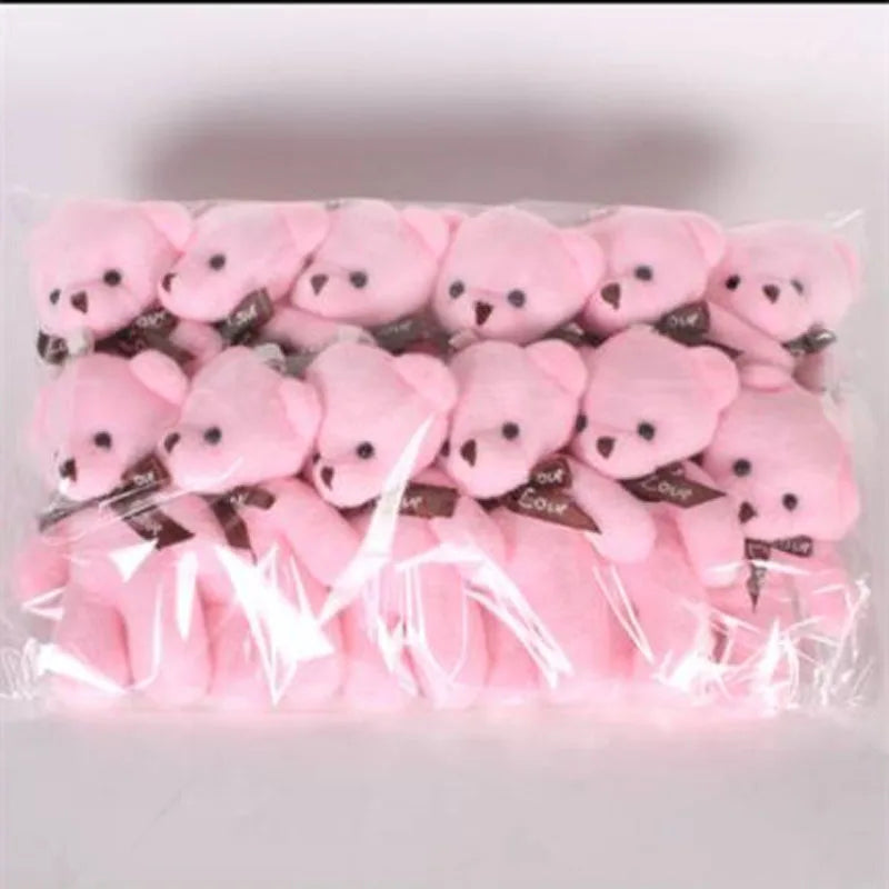 Mini Teddy Bear Keychains - Set of 12 Adorable Plush Bears