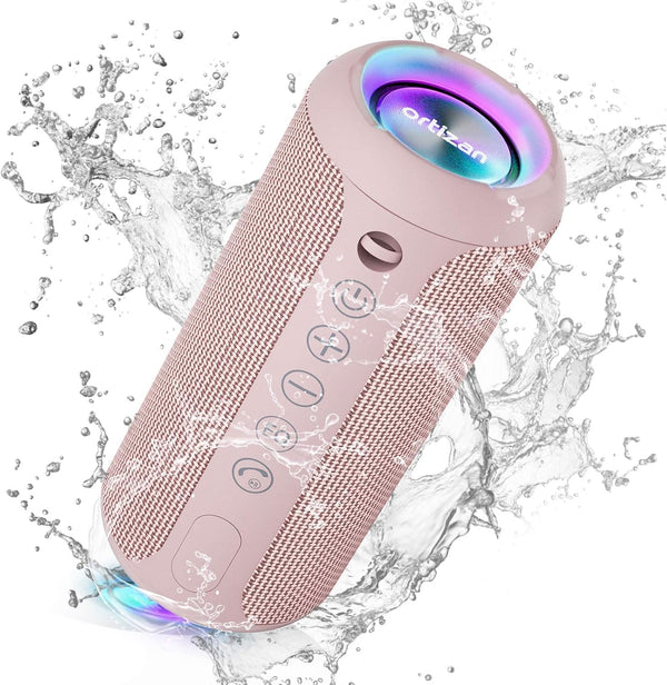 Ortizan 24W Bluetooth Speaker with LED Lights – 30H Battery