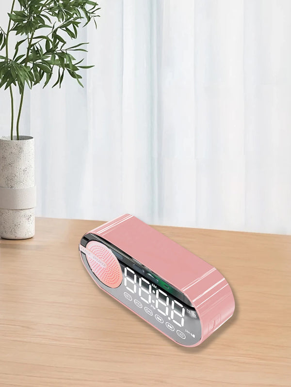 Mini Bluetooth Speaker with Clock & Subwoofer Bass