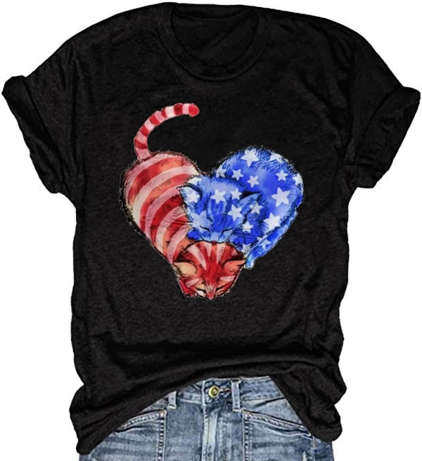 Beopjesk Womens Summer Giraffe Printed T-Shirt Funny Cute Animal Graphic Tees Tops