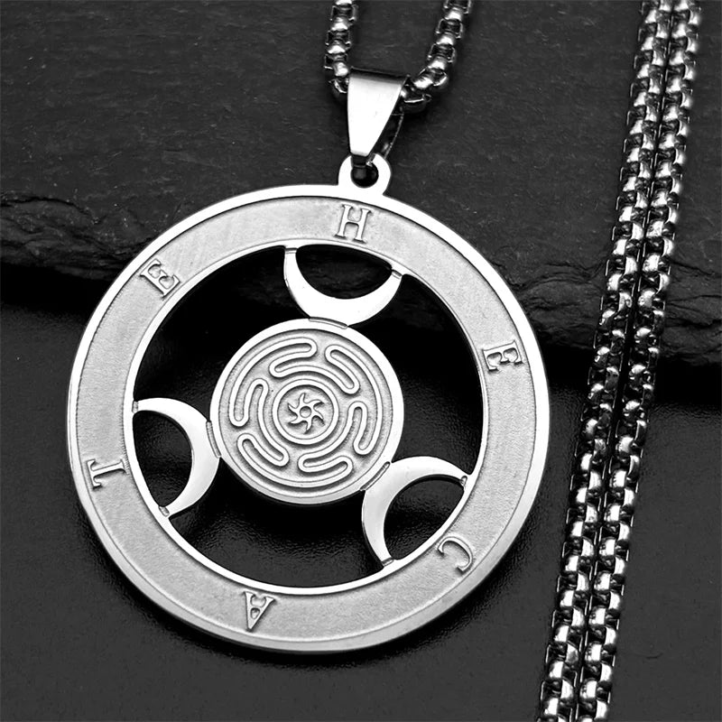 Moon Phase Necklace - Lunar Cycle Jewelry Main image