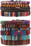 HZMAN Mix 6 Wrap Bracelets Men Women, Hemp Cords Ethnic Tribal Bracelets Wristbands (Mix 6 Wrap)