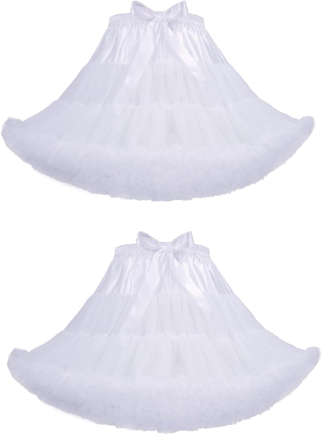 Women's High-Waist Mesh Tulle Petticoat Underskirt — Fluffy Ballet Tutu