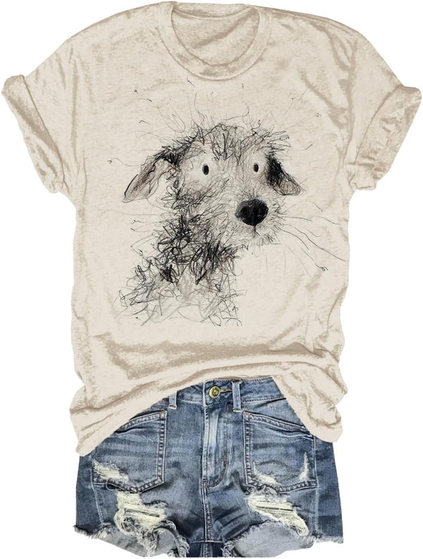 Beopjesk Womens Summer Giraffe Printed T-Shirt Funny Cute Animal Graphic Tees Tops