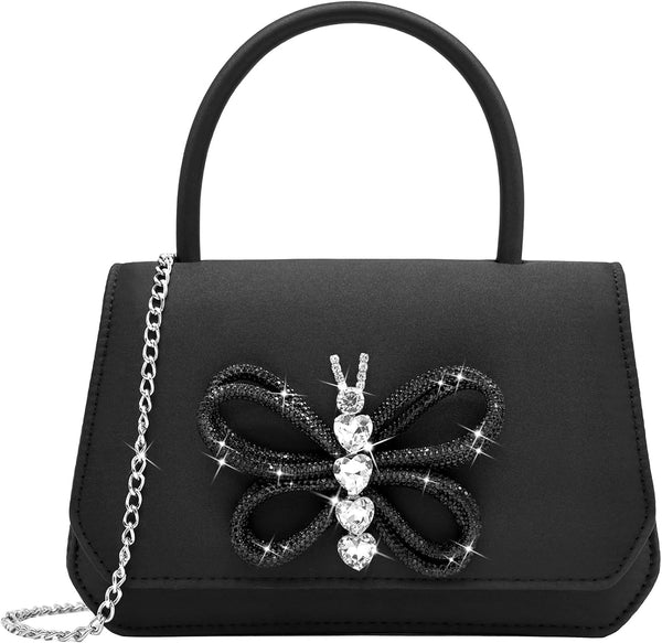 Patent Leather Top-Handle Evening Clutch