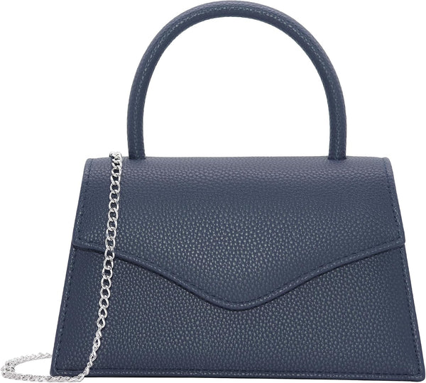 Patent Leather Top-Handle Evening Clutch