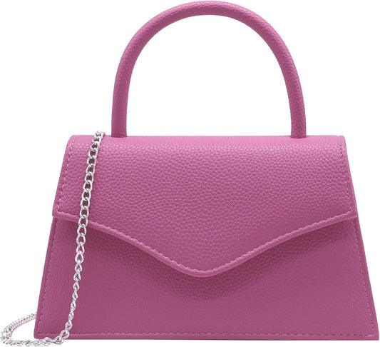 Patent Leather Top-Handle Evening Clutch