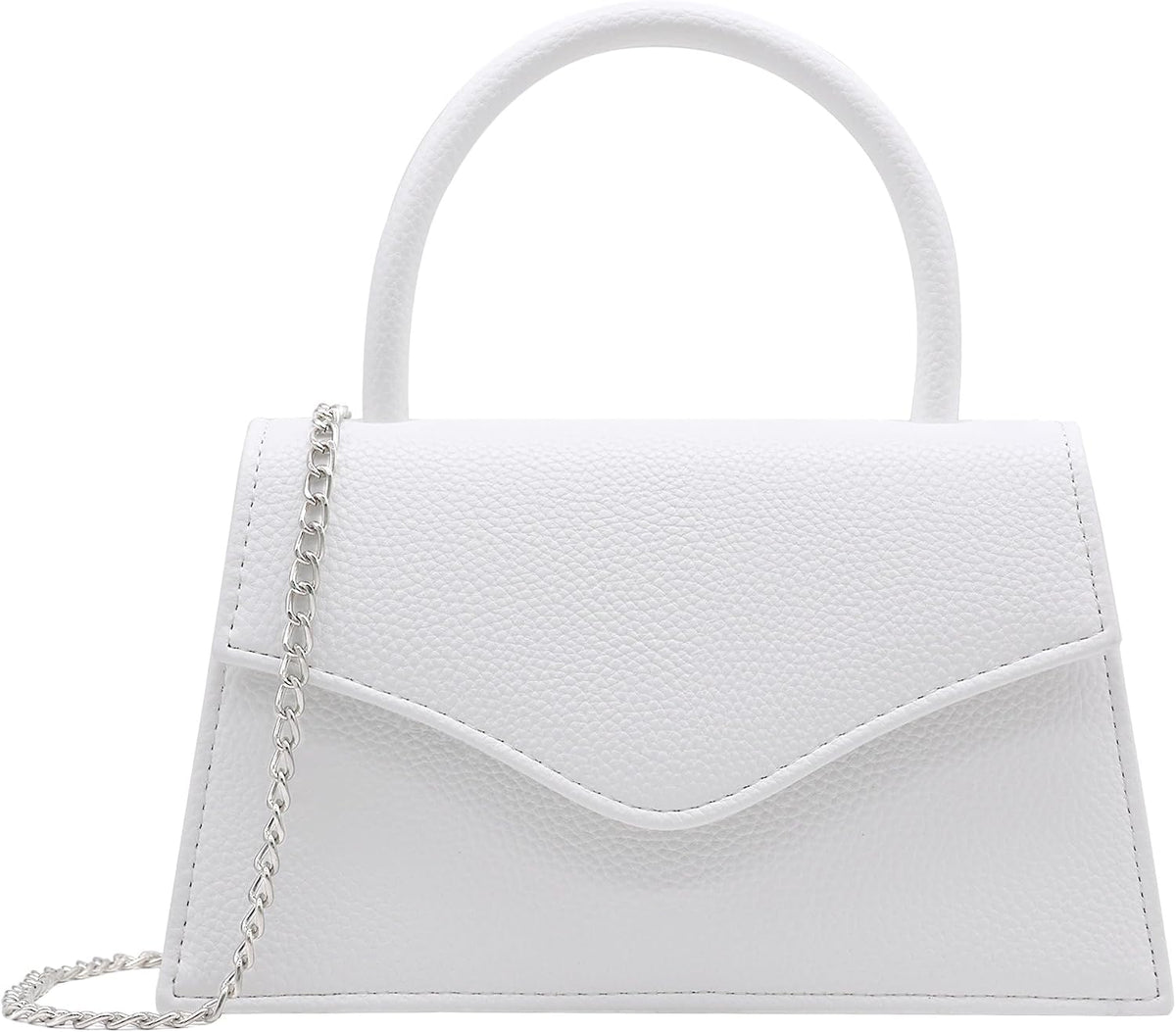 Patent Leather Top-Handle Evening Clutch