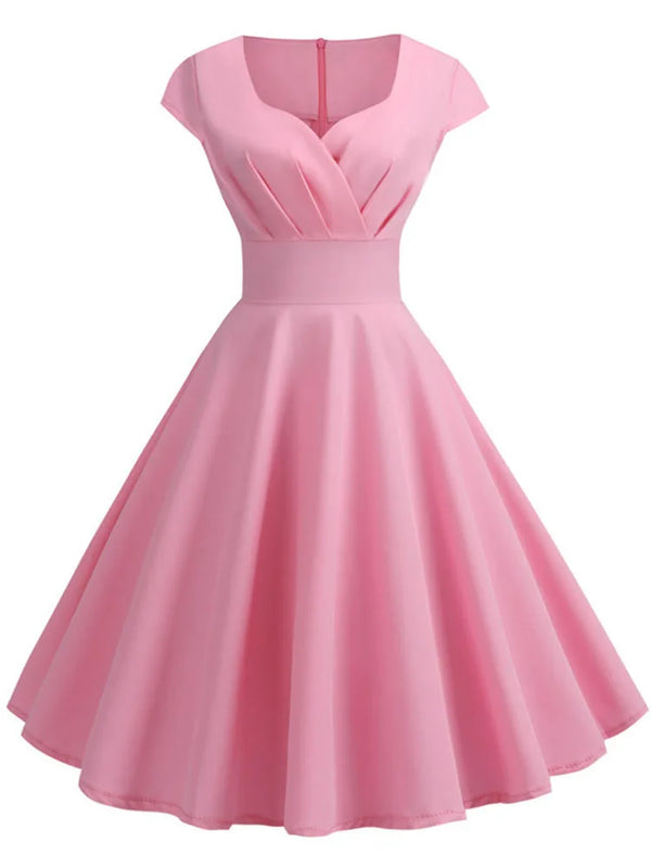 Vintage Swing Dress - 1950s Rockabilly Pin-Up Style
