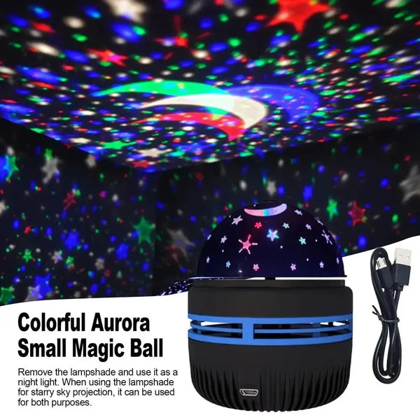 USB Galaxy Projector Aurora RGB 5v Night Lights Auto Rotating Sound Activated dmx Remote Control ...