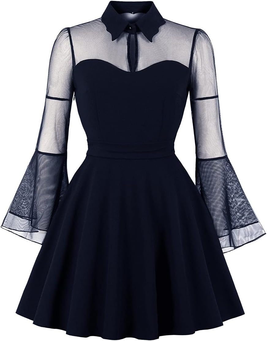 Polka Dot Vintage Swing Dress - 1950s Rockabilly Pin-Up Style