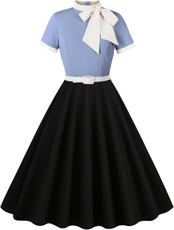 Vintage Swing Dress - 1950s Rockabilly Pin-Up Style