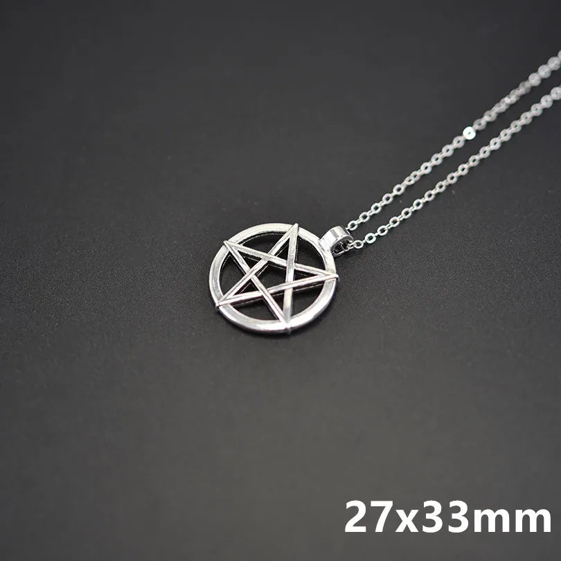 Pentagram Necklace - Wiccan Pendant Jewelry
