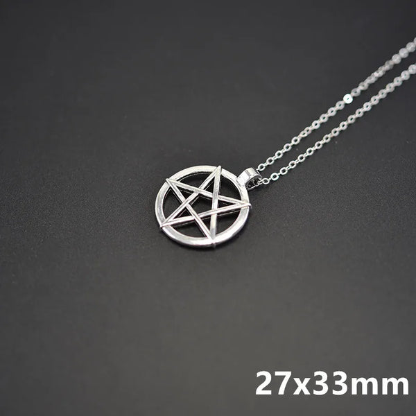 Pentagram Necklace - Wiccan Pendant Jewelry