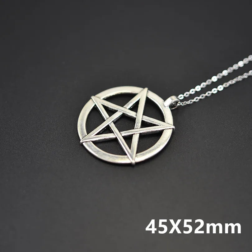 Pentagram Necklace - Wiccan Pendant Jewelry