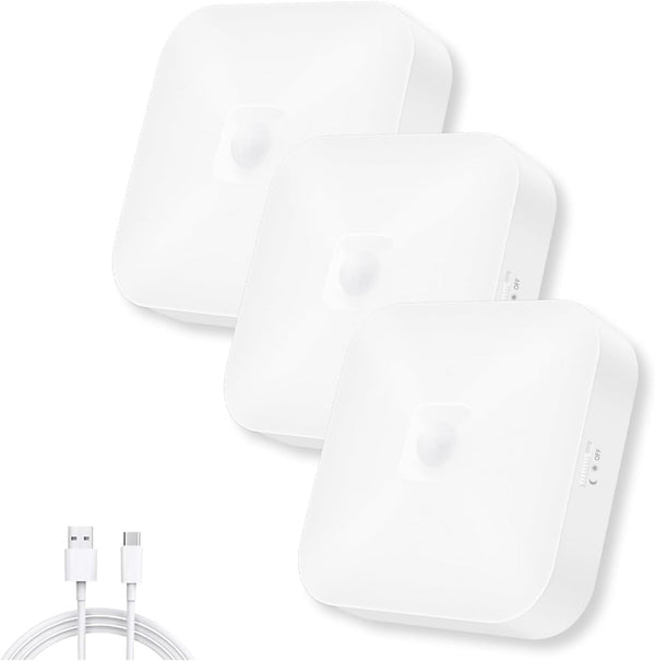 Rechargeable Motion Sensor Closet LED Light for Shower Stairs Hallway Pantry Porch Garage, 5000k
