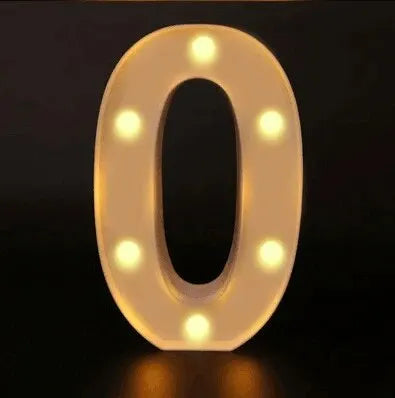 Number Letter Lamp Luminous Alphabet LED Light for Home Wedding Birthday Christmas Party Decoration