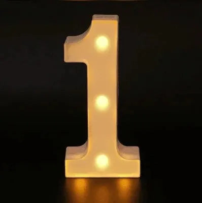 Number Letter Lamp Luminous Alphabet LED Light for Home Wedding Birthday Christmas Party Decoration