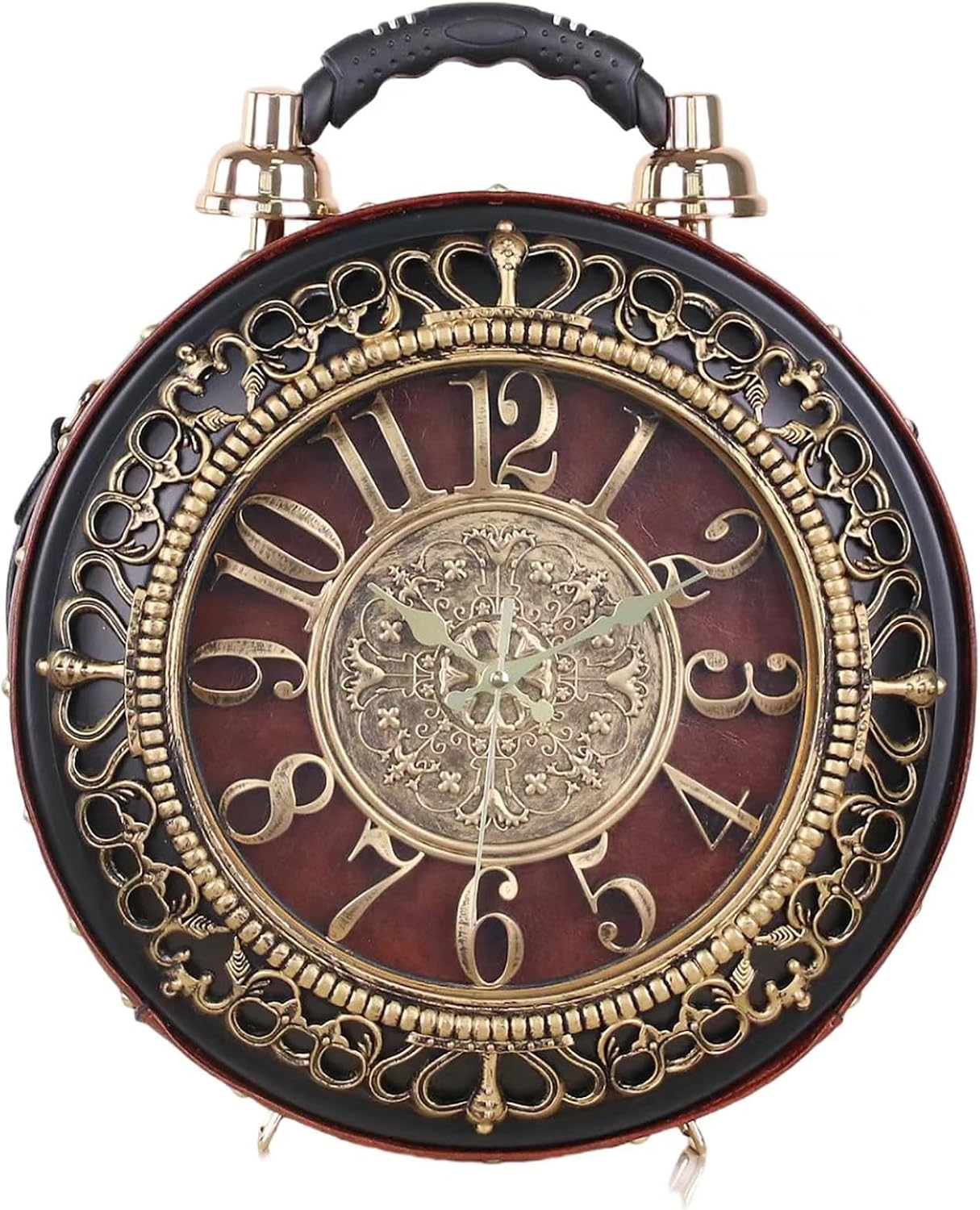 PVC Clock-Shaped Crossbody Handbag