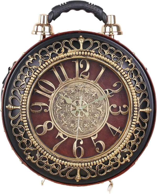 PVC Clock-Shaped Crossbody Handbag