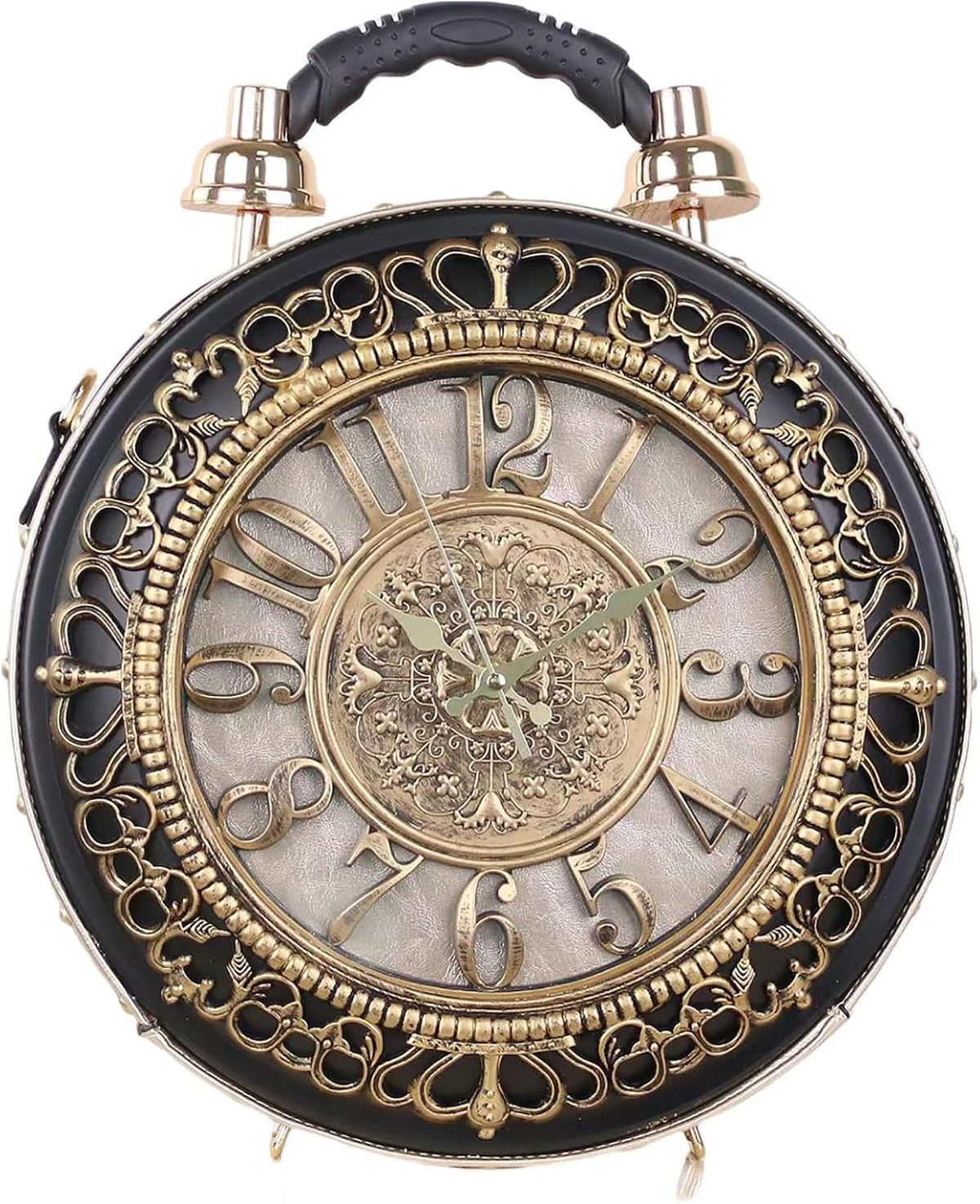 PVC Clock-Shaped Crossbody Handbag