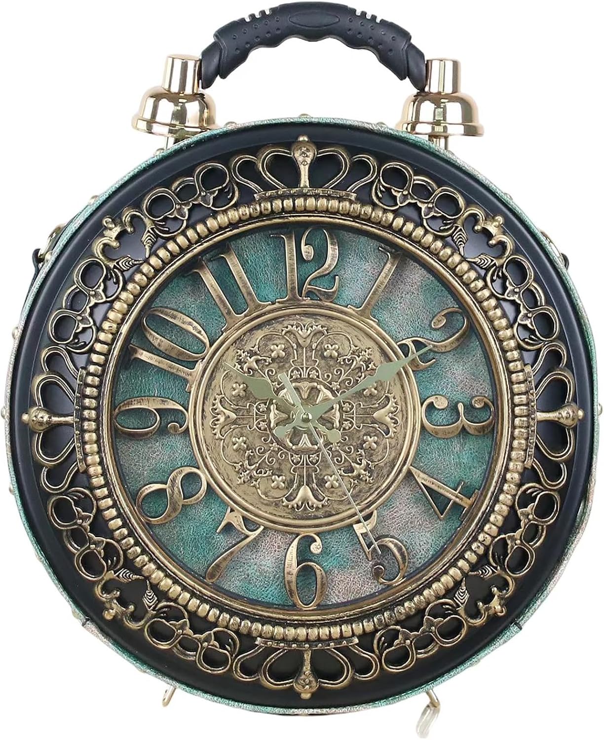 PVC Clock-Shaped Crossbody Handbag