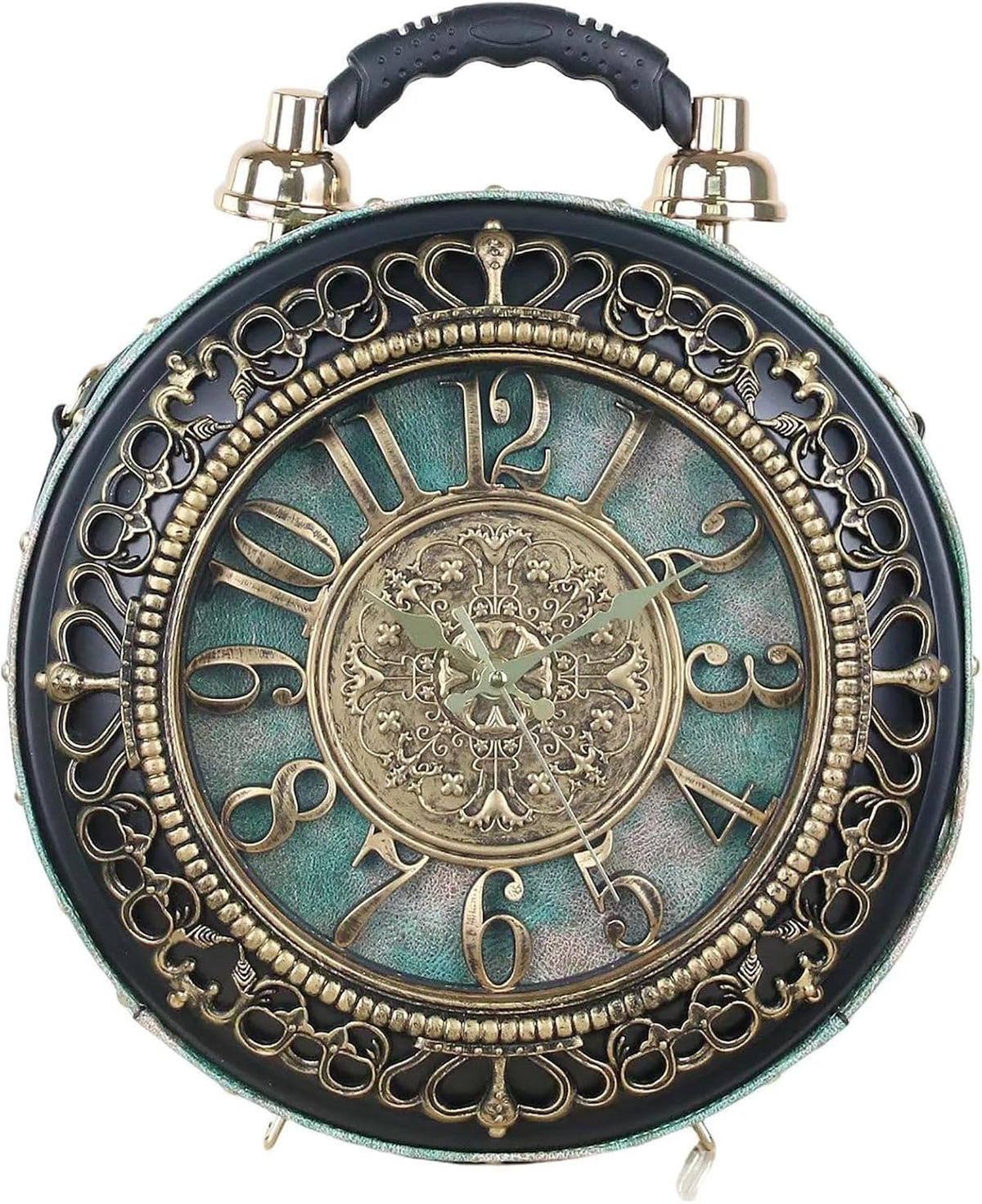 PVC Clock-Shaped Crossbody Handbag