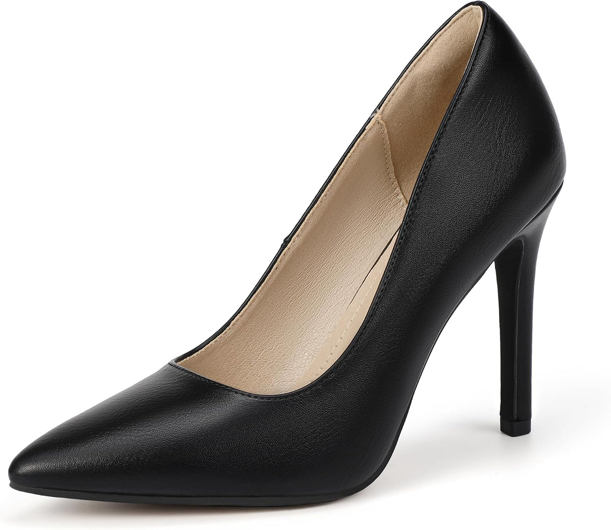 IDIFU Women High Heels Closed Pointed Toe Stiletto Pumps Shoes