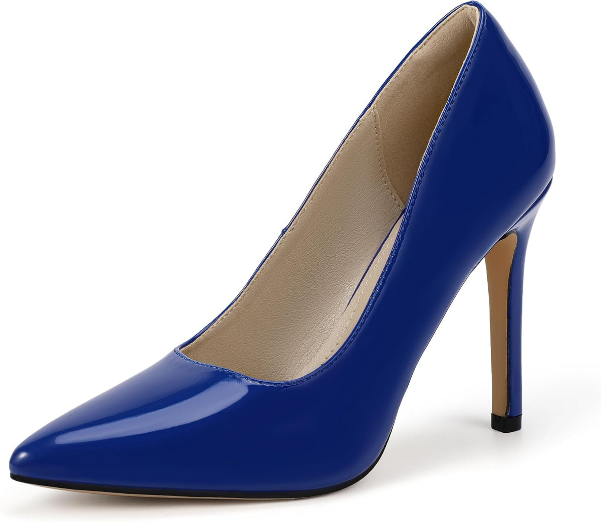 IDIFU Women High Heels Closed Pointed Toe Stiletto Pumps Shoes