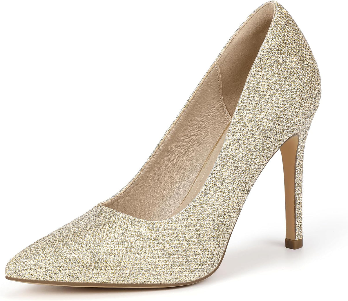 IDIFU Women High Heels Closed Pointed Toe Stiletto Pumps Shoes