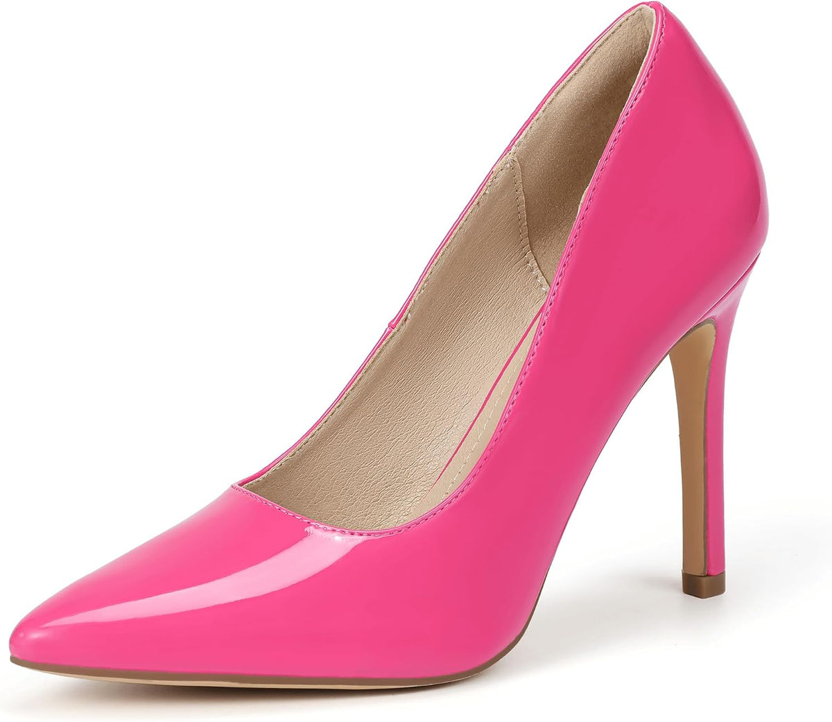 IDIFU Women High Heels Closed Pointed Toe Stiletto Pumps Shoes