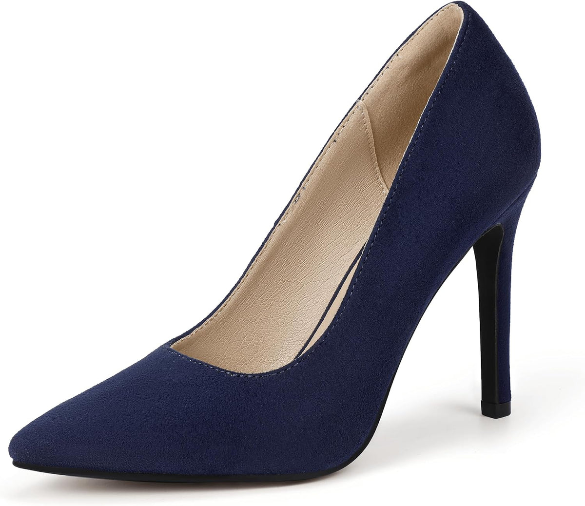 IDIFU Women High Heels Closed Pointed Toe Stiletto Pumps Shoes