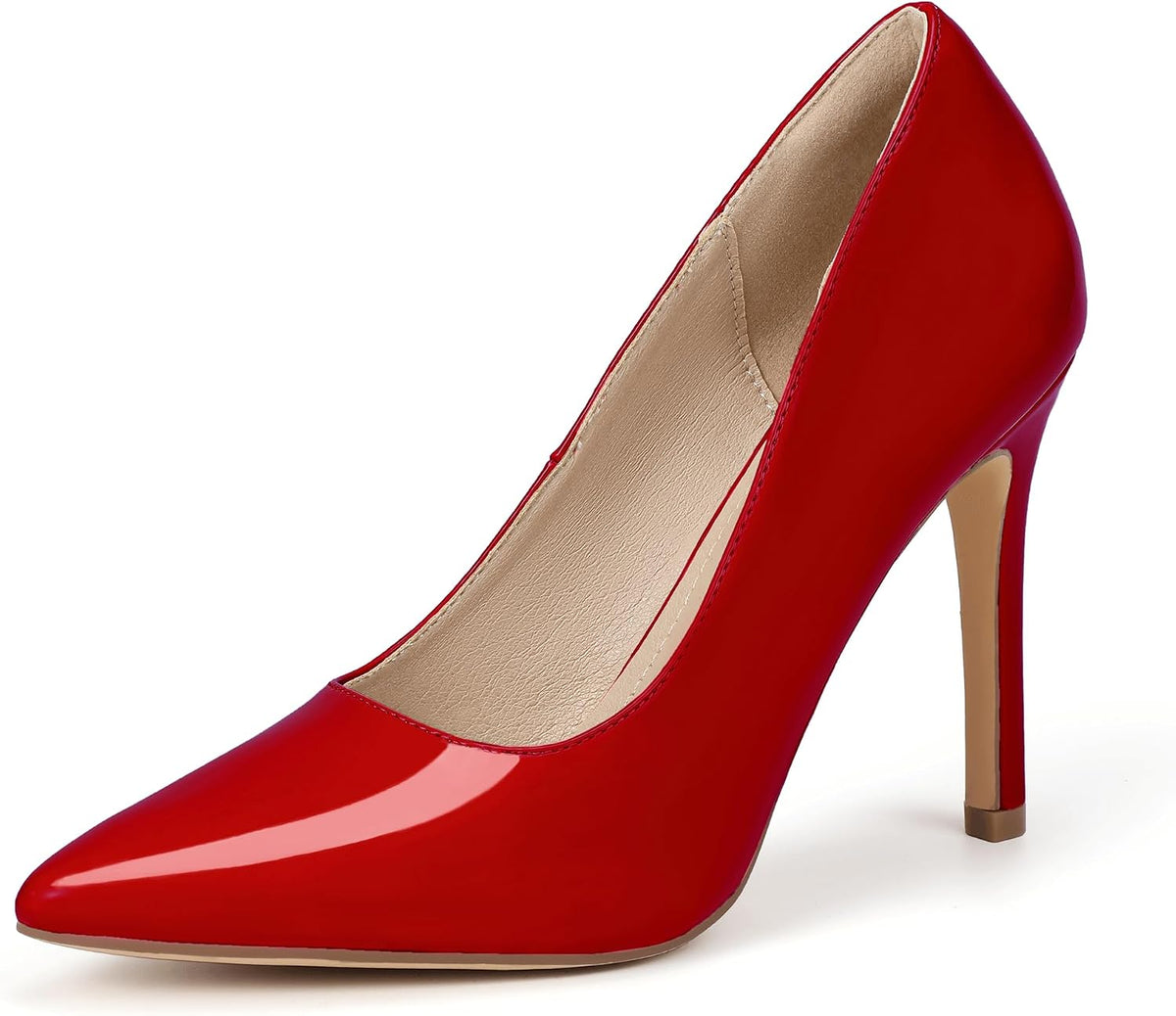 IDIFU Women High Heels Closed Pointed Toe Stiletto Pumps Shoes