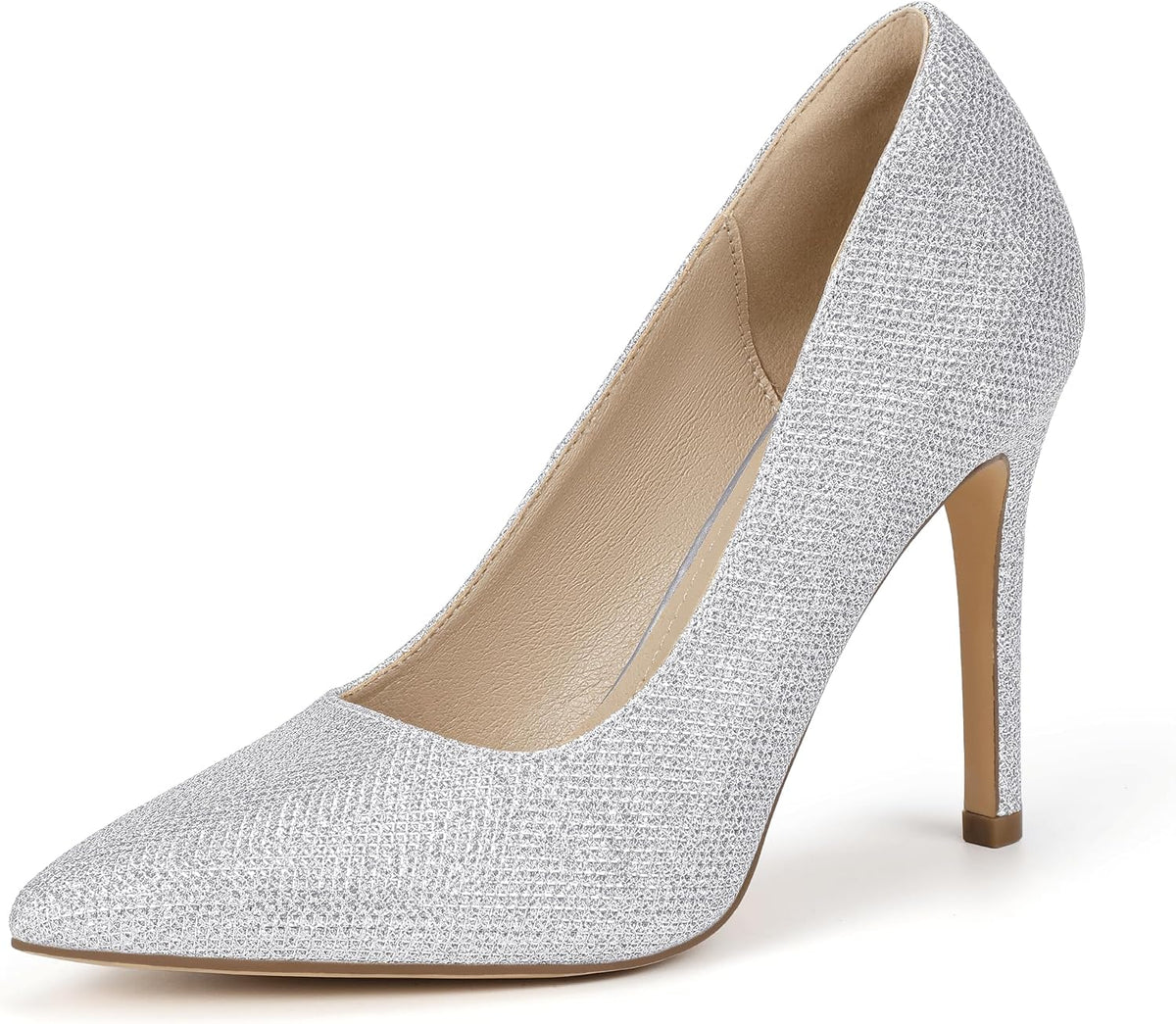 IDIFU Women High Heels Closed Pointed Toe Stiletto Pumps Shoes