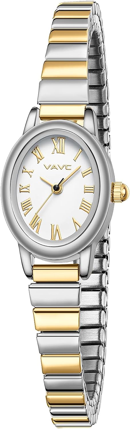 Small Gold Watches for Women,Analog Womens Watch with Stainless Steel
