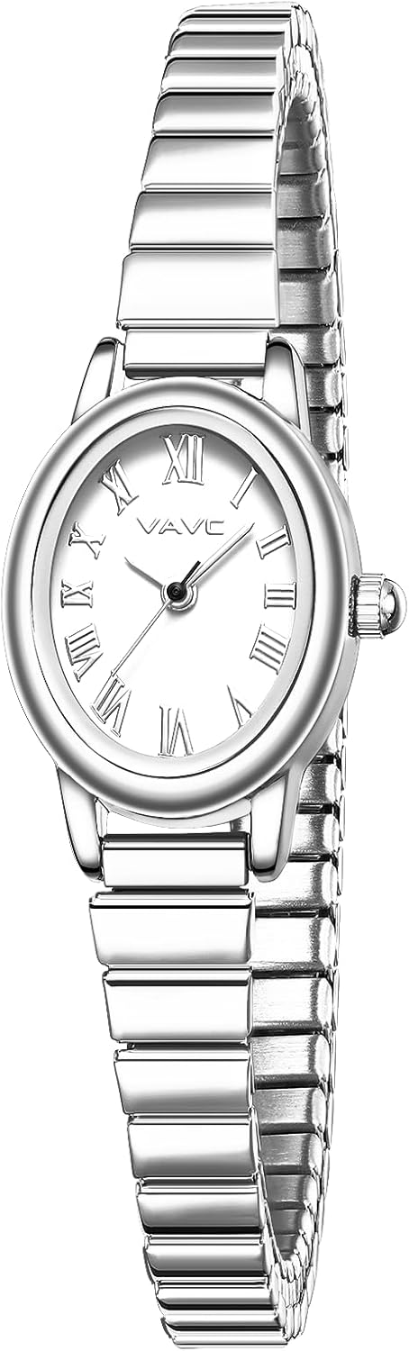 Small Gold Watches for Women,Analog Womens Watch with Stainless Steel