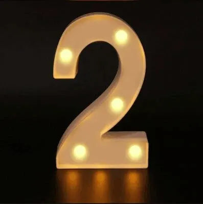 Number Letter Lamp Luminous Alphabet LED Light for Home Wedding Birthday Christmas Party Decoration
