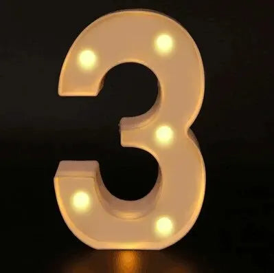 Number Letter Lamp Luminous Alphabet LED Light for Home Wedding Birthday Christmas Party Decoration