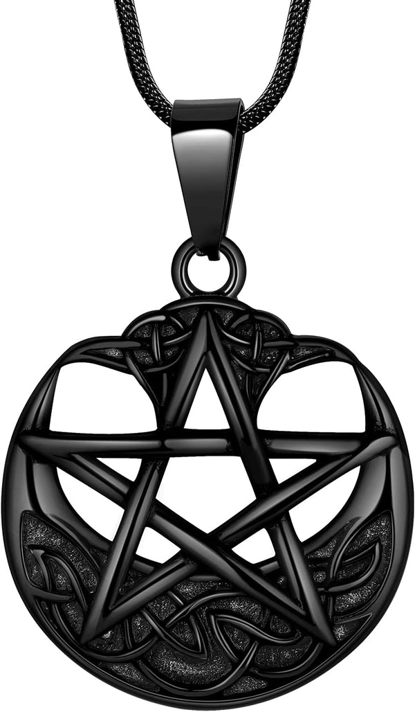 Stainless Steel Pentagram Necklace Tetragrammaton