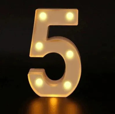 Number Letter Lamp Luminous Alphabet LED Light for Home Wedding Birthday Christmas Party Decoration