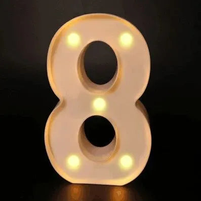 Number Letter Lamp Luminous Alphabet LED Light for Home Wedding Birthday Christmas Party Decoration