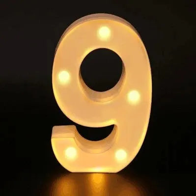Number Letter Lamp Luminous Alphabet LED Light for Home Wedding Birthday Christmas Party Decoration