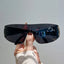 Rimless Rivet One-Piece Y2K Steampunk Sunglasses