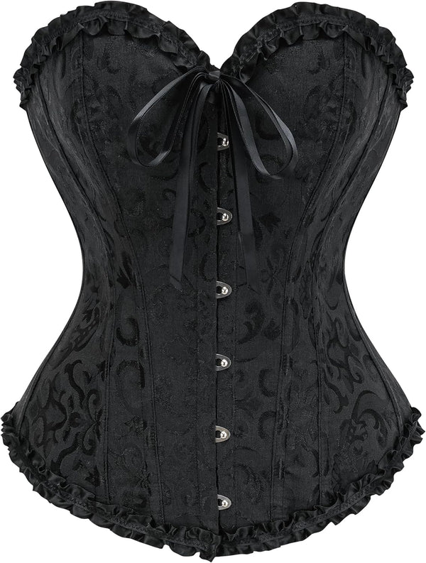 Lace Push-Up Bustier Shapewear Bodysuit