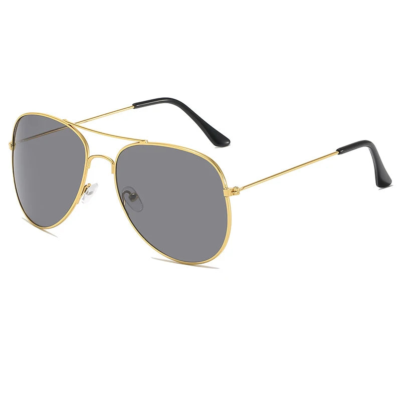 Vintage Red Lens Pilot Aviation Sunglasses