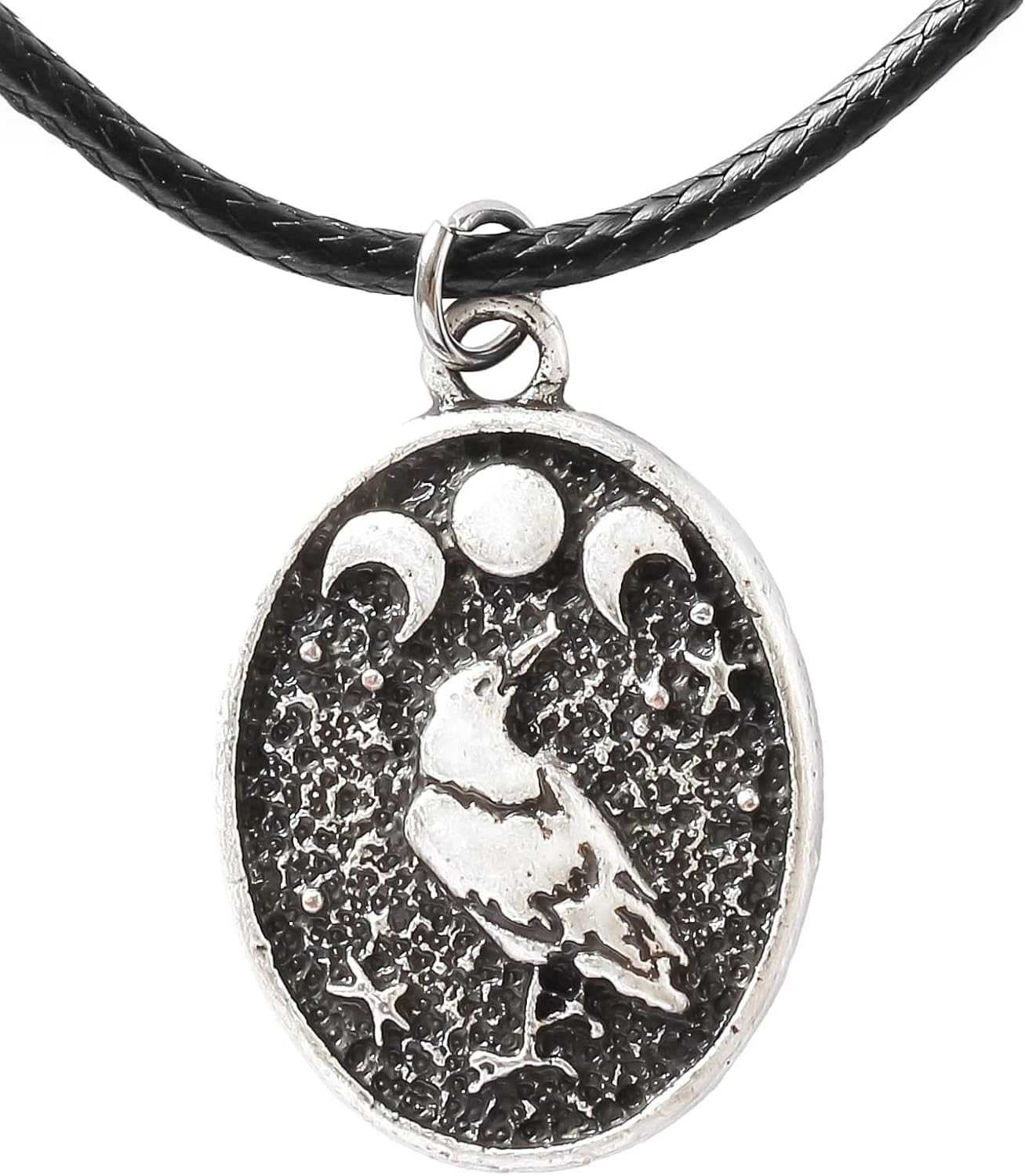 Triple Moon Goddess Necklace - Lunar Phase Jewelry