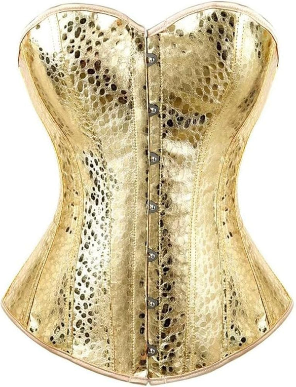 Gothic Faux Leather Steampunk Corset